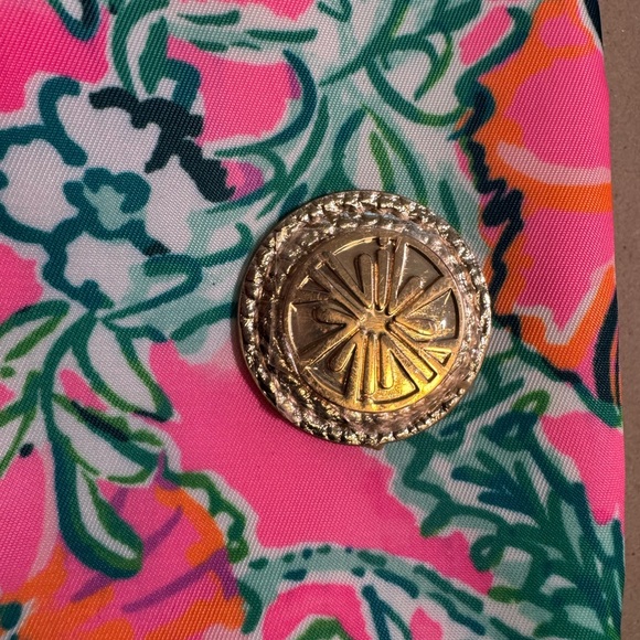 Lilly Pulitzer Pink and Green Floral Crossbody Bag - Picture 2 of 4
